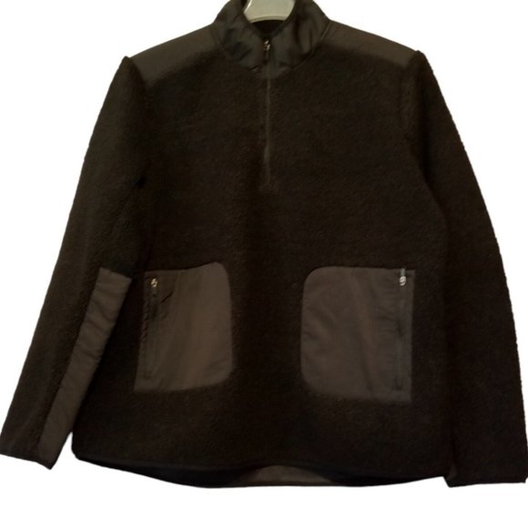 FLX Sherpa Fleece 1/4 Zip PulloverMen's XLBlackMX13A039R5NWT Warm Jacket